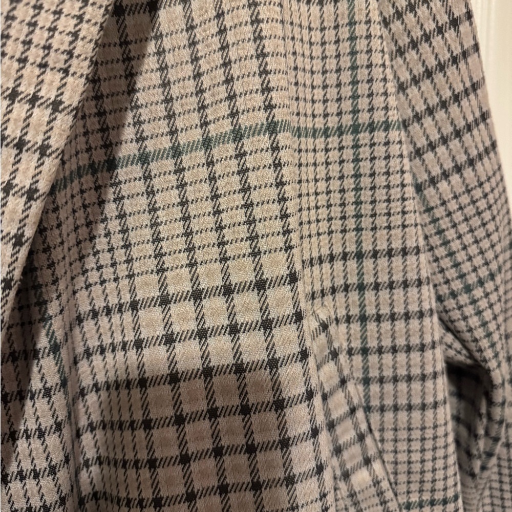 MELLODAY Gray Plaid Trench Coat - Picture 4 of 6